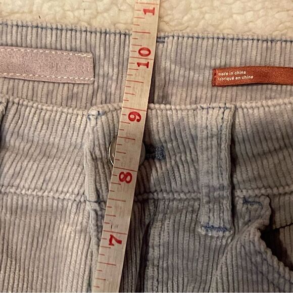 Pilcro Anthro Soft Corduroy Pant Women 25 Tall Light Blue Capsule Wardrobe - Picture 8 of 9